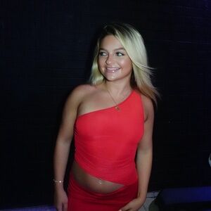 long red peppermayo dress